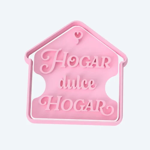 Sello Cortante Galletas Porcelana Ceramica Hogar Dulce Hogar Soraire Design