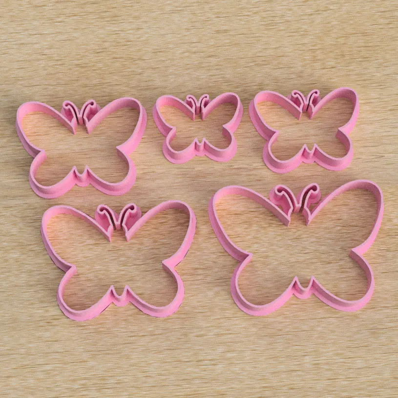 Set Cortantes Mariposas x5