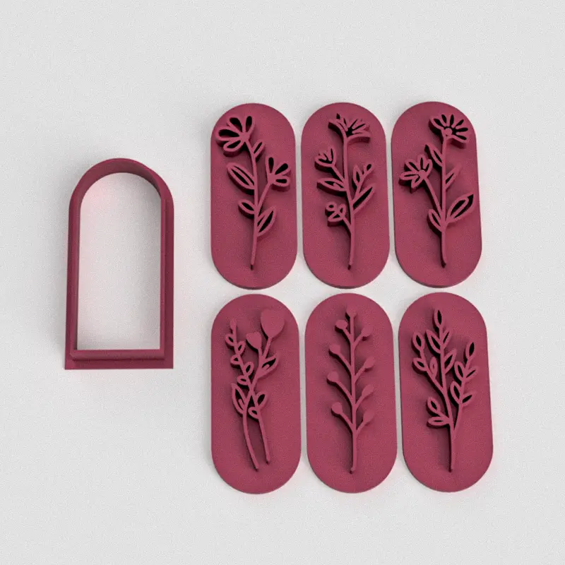 Set de sellos ramitas y ramitos (5 cm)