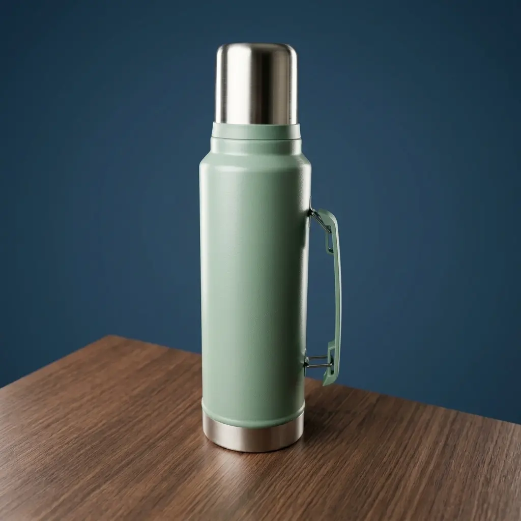 Termo Manija Rebatible Pico Cebador (1 L) - Verde (1)