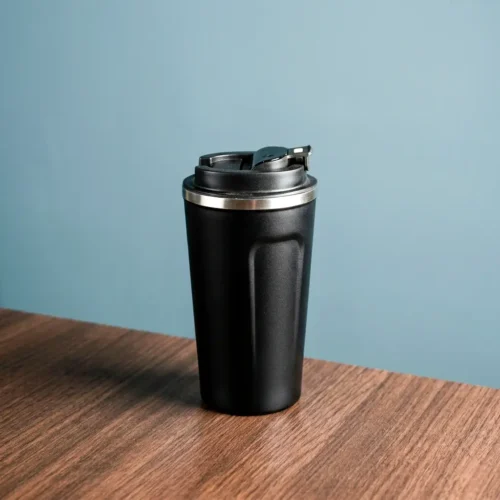 Vaso Cafe Térmico (510 ml) con Termométro Digital - Negro (1)