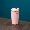Vaso Cafe Térmico (510 ml) con Termométro Digital - Rosa (1)