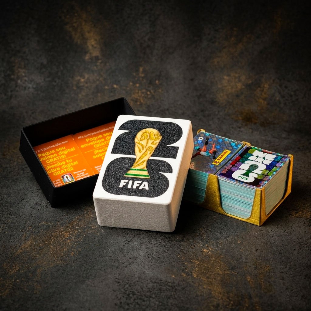 Caja Para Figuritas Panini ALbum del Mundial 2026 guardado impresion 3D Soraire Design (3)