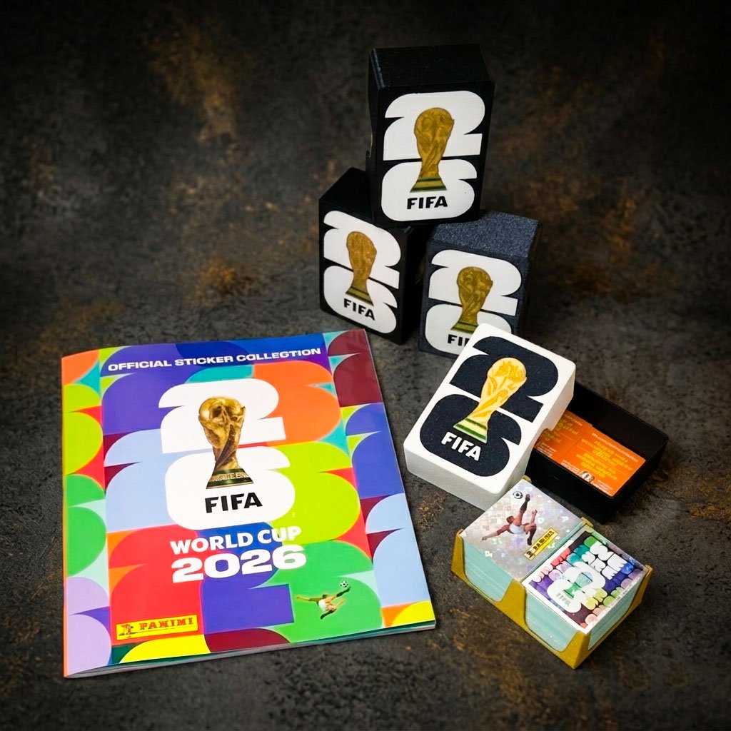 Caja Para Figuritas Panini ALbum del Mundial 2026 guardado impresion 3D Soraire Design (4)