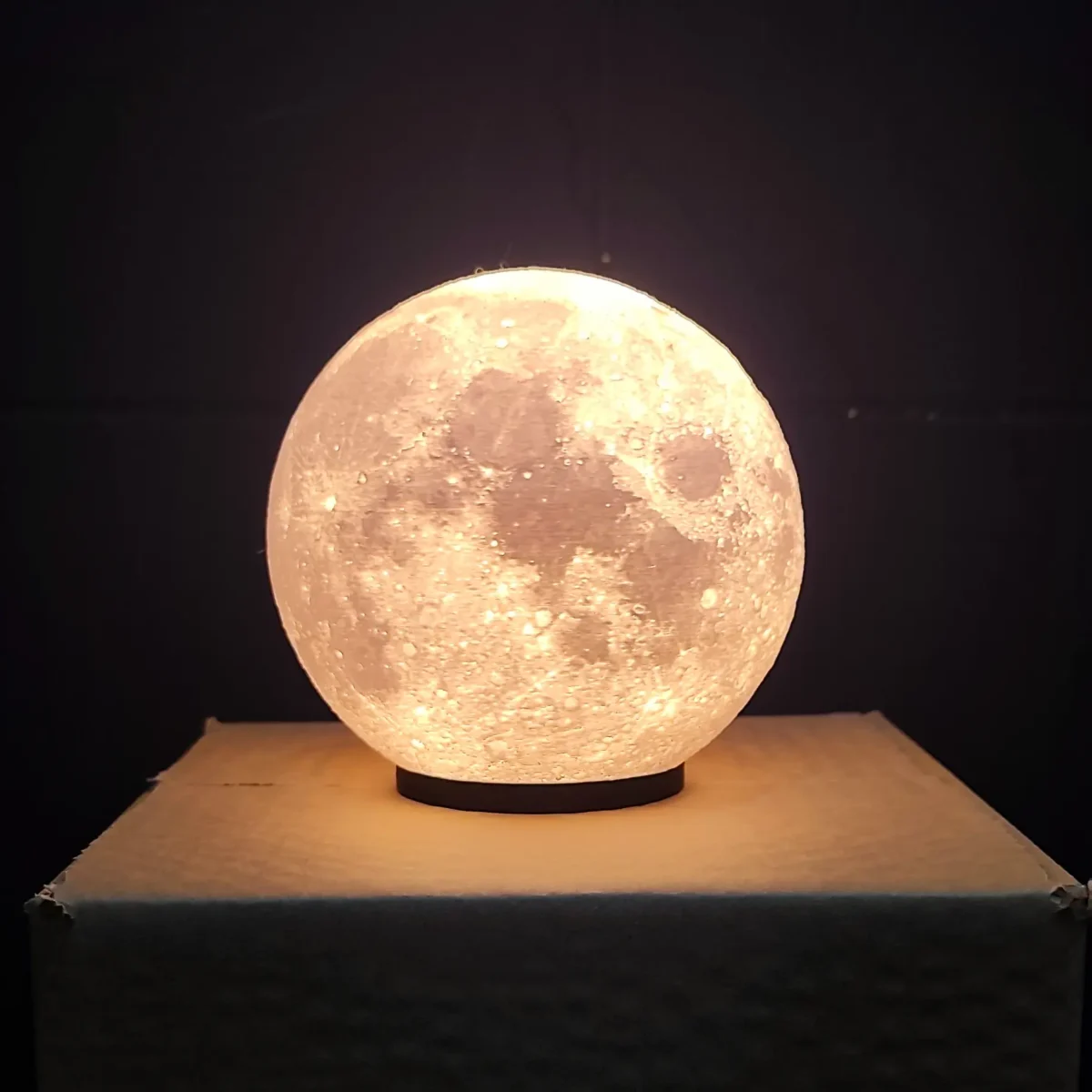 Lámpara Luna Soraire Design 13cm Blanco y Cálido