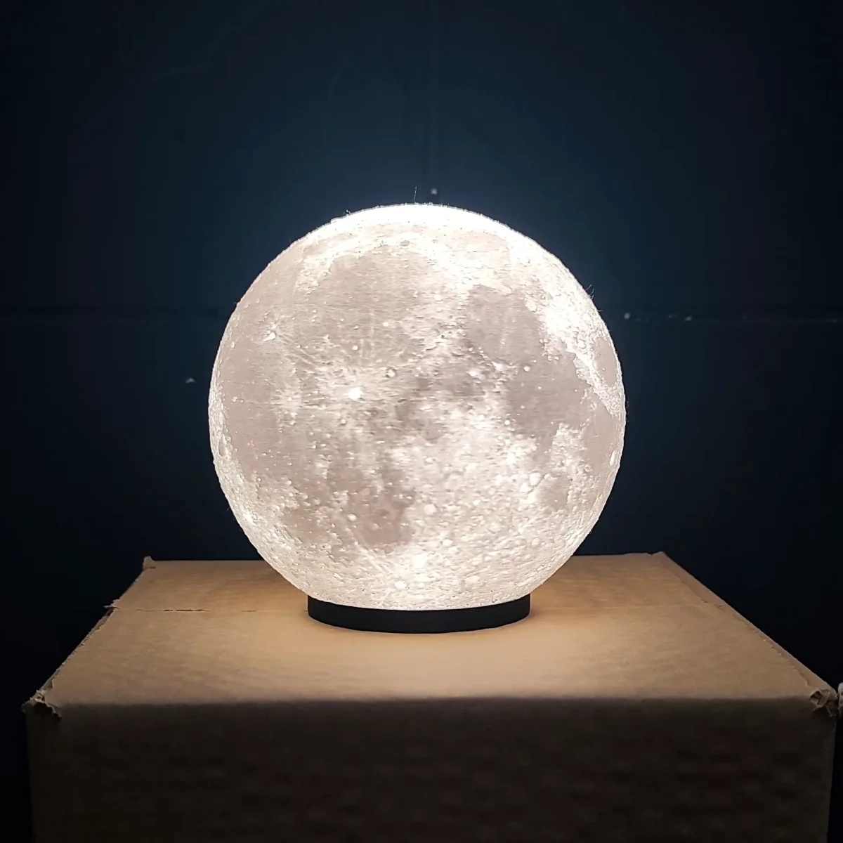 Lámpara Luna Soraire Design 13cm Blanco y Frio
