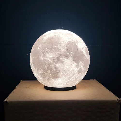 Lámpara Luna Soraire Design 13cm Blanco y Frio