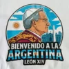 Estampa detalle Bienvenido Papa Leon XIV Argentina color Soraire Design