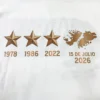 Remera estampada Tres Estrellas 3 Argentina Malvinas Color Soraire Design Detalle