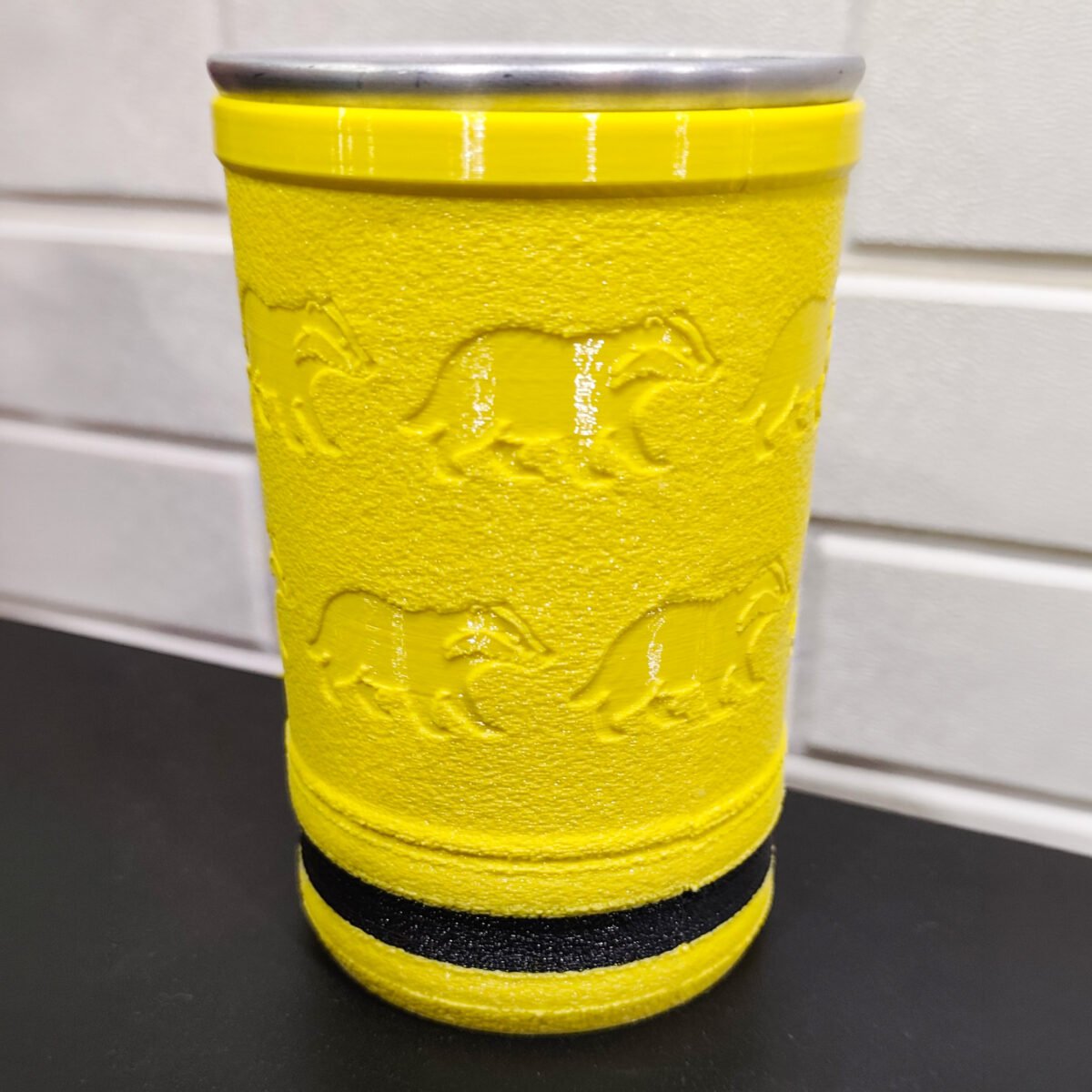 Vaso Impreso 3D Cine Movie Cup Soraire Design Hogwarts Harry Potter Hufflepuff. (2)